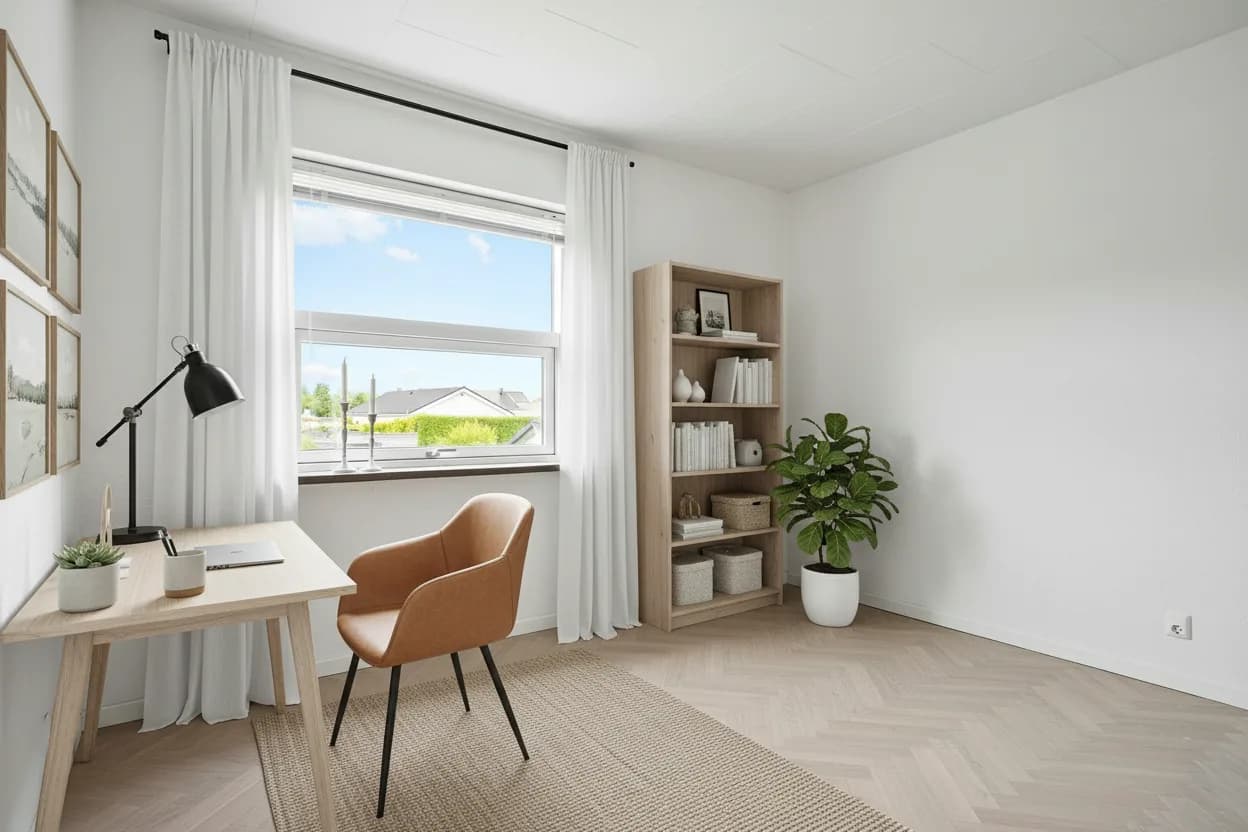 Virtual staging home office